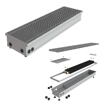 Конвектор внутрипольный КВП 80-200-2500 ASKON Конвектор внутрипольный КВП 80-200-2500 ASKON